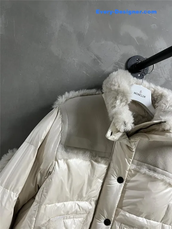 Moncler Wool and Shearling Jacket